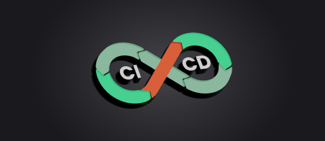 CI/CD inscription in the infinity sign